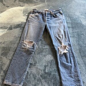 Citizens Of Humanity Light Blue Distressed Jeans
